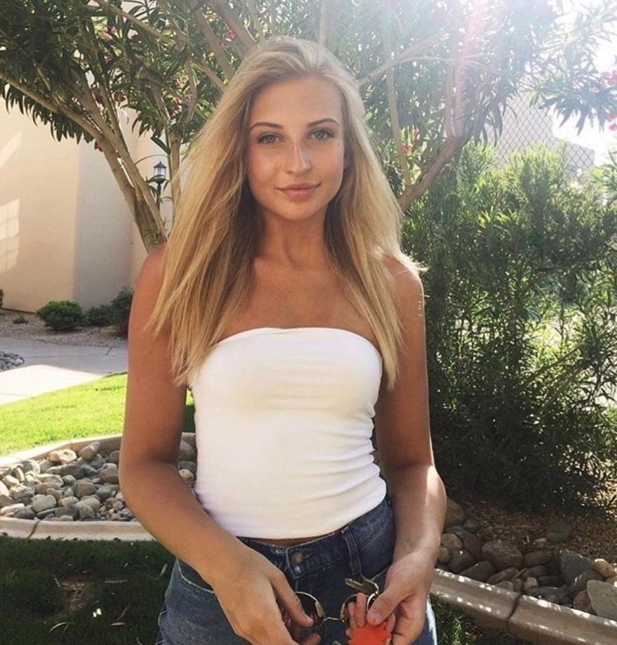 yellow and white striped tube top