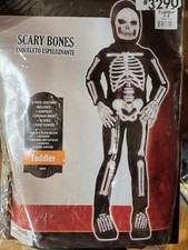 Toddler Scary Bones Halloween Costume Toddler Size 3-4