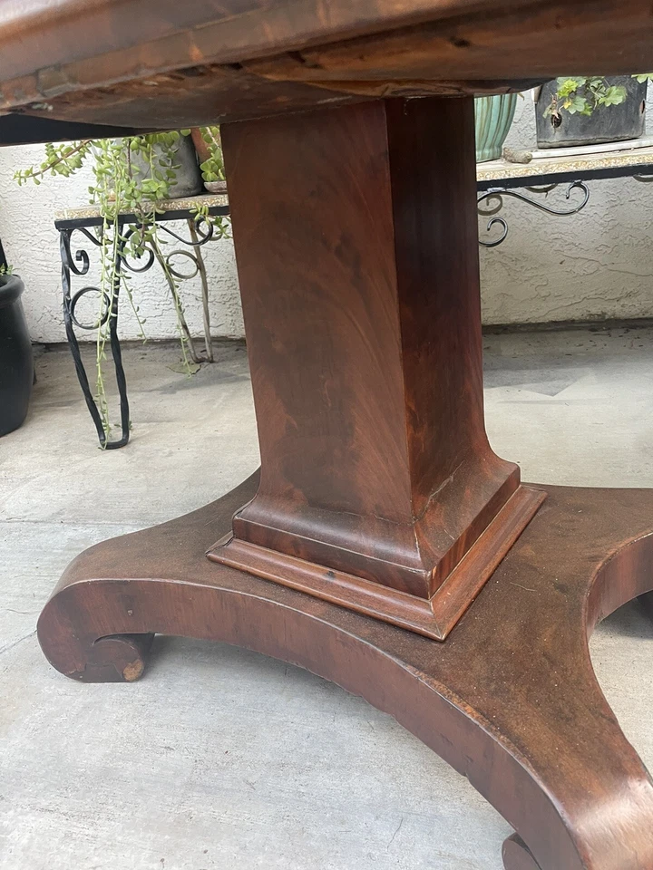 Antique Empire Mahogany Game / Card Table c1800-1850s - Image 4 of 4