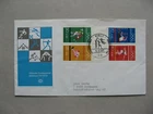 GERMANY BRD, cover FDC 1972, gutterpairs from bookletsheet Olympic Games basketb