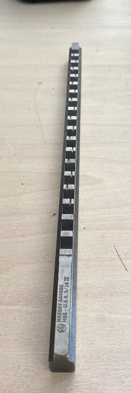 Hassay-Savage Keyway Broach 5/16 Inch New