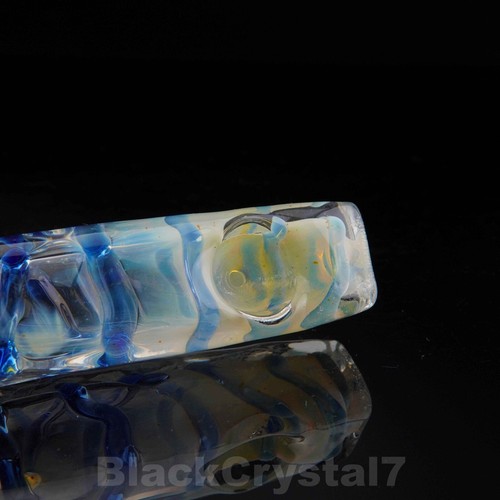 4 Handmade Thick Gold Color Changing Square Tobacco Smoking Bowl Pipes