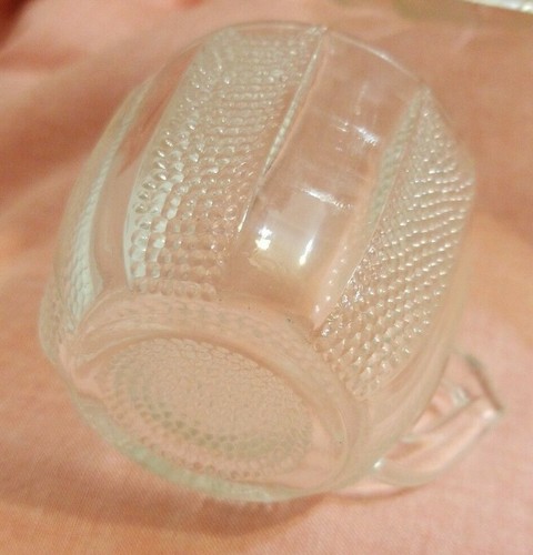 Jeannette Glass Clear Dewdrop Punch Bowl, 10 Cups, 7 Hook And Ladle 19 piece Set - Picture 7 of 8