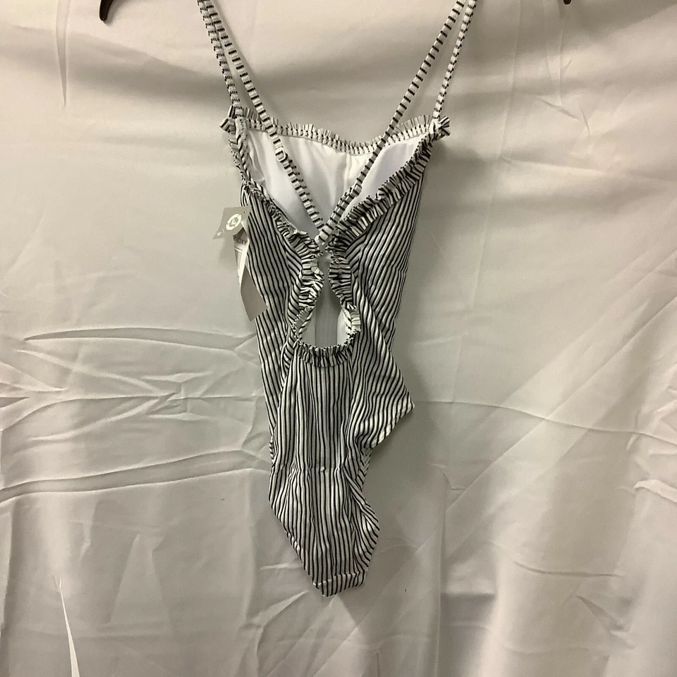 Traje de baño Roxy para mujer de una pieza blanco a rayas Bico Mind Of Freedom talla X-pequeño Foto 3 de 4