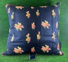 Ralph Lauren Grand Flora Indigo Bouquets Sz 20X20 Decorative Throw Pillow