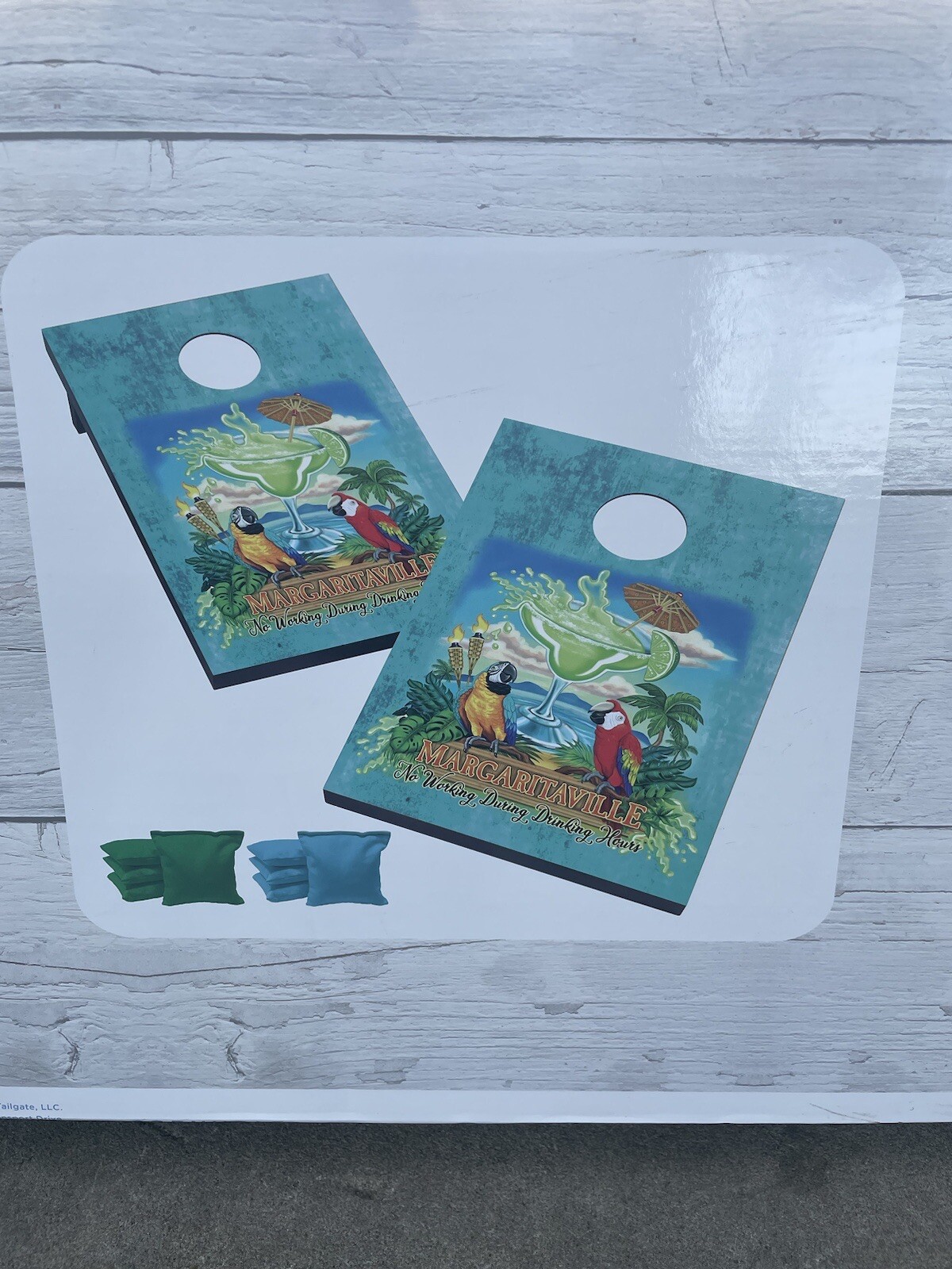 Jimmy Buffet Margaritaville CORNHOLE BEANBAG TOSS GAME w Bags Game