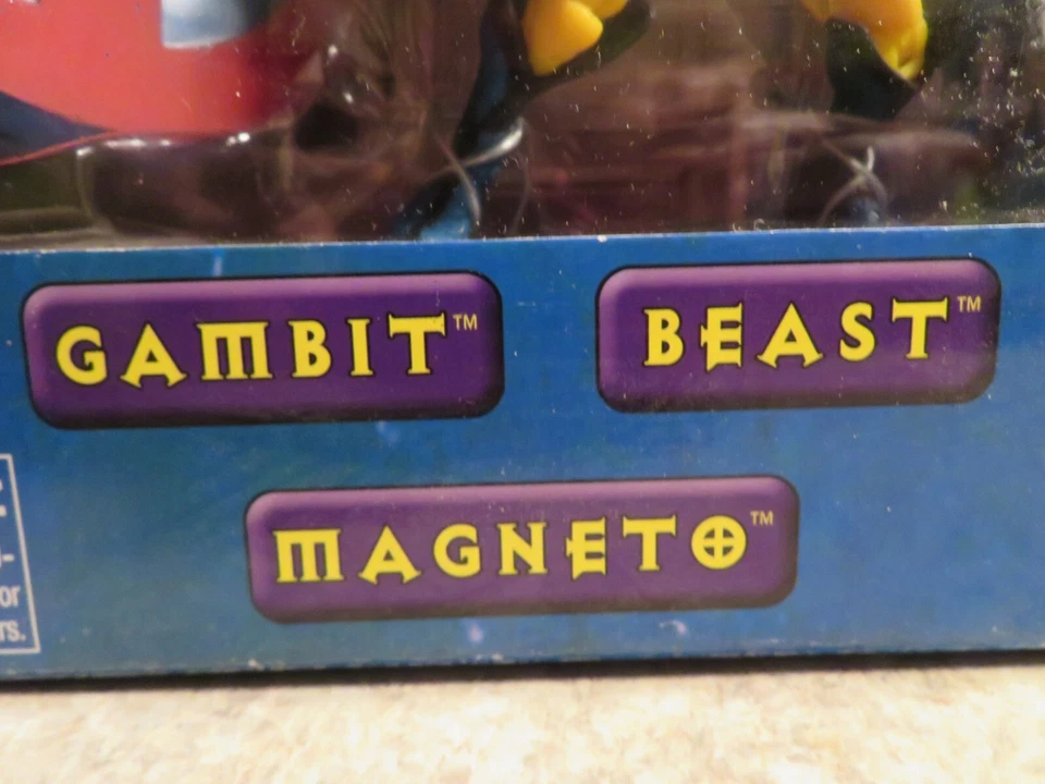 Легенды Marvel X-Men Legends Магнето Росомаха Гамбит Изгой Зверь 2003 Новый 70398 - Изображение 2 из 4