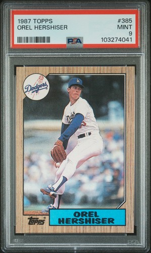 1987 Topps Orel Hershiser #385 card