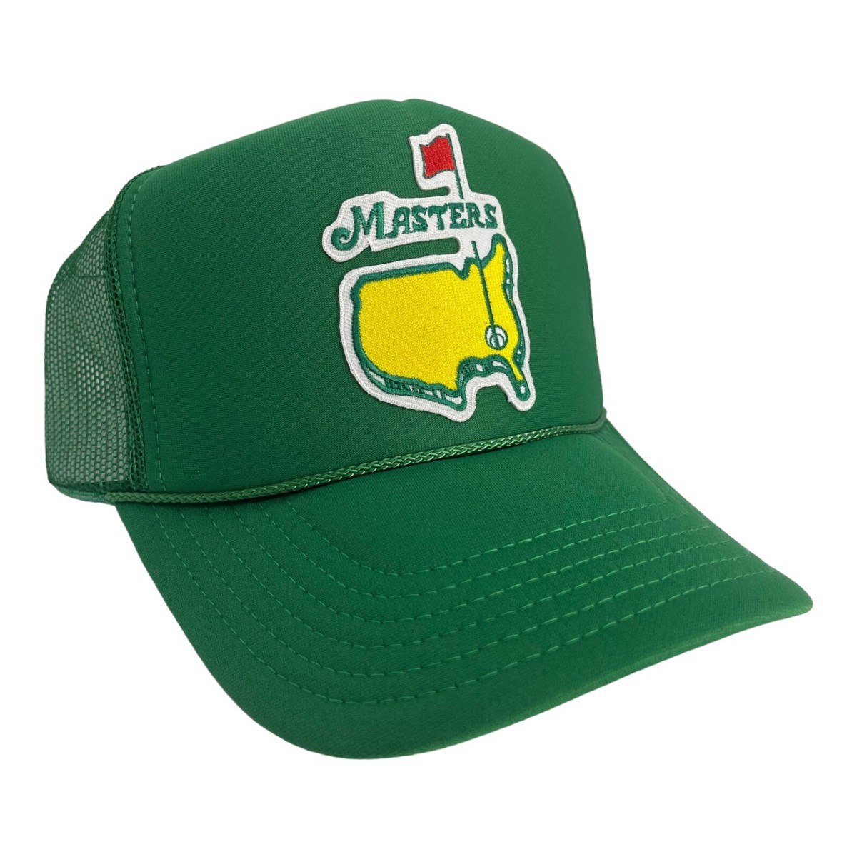 NEW MASTERS TOURNAMENT KELLY GREEN GOLF HAT 5 PANEL HIGH CROWN