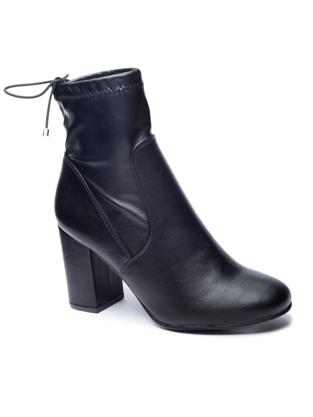 CHINESE LAUNDRY Womens Black Stretch Kyla Square Toe Block Heel Booties 8 M