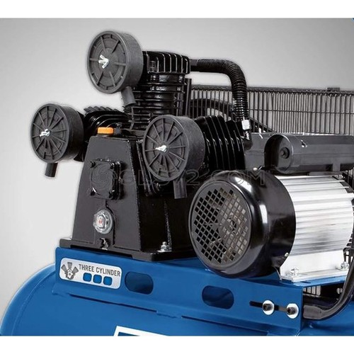 DRUCKLUFT DREIZYLINDER KOMPRESSOR 100 LITER 10 BAR 2200W SCHEPPACH HC550TC 230V - Bild 2 von 3