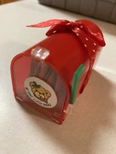 1987 Lucy Rigg Christmas ornament mail box with letters - mint condition rare!