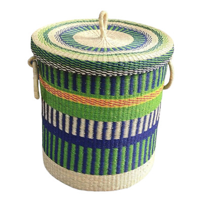 Laundry Basket with Lid,Handmade Laundry Basket,Africa Basket,ExtraLarge Basket