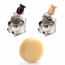 1 Set Shaving Grooming Gift Kit Brush Holder Soap Bowl Facial Care Accessories