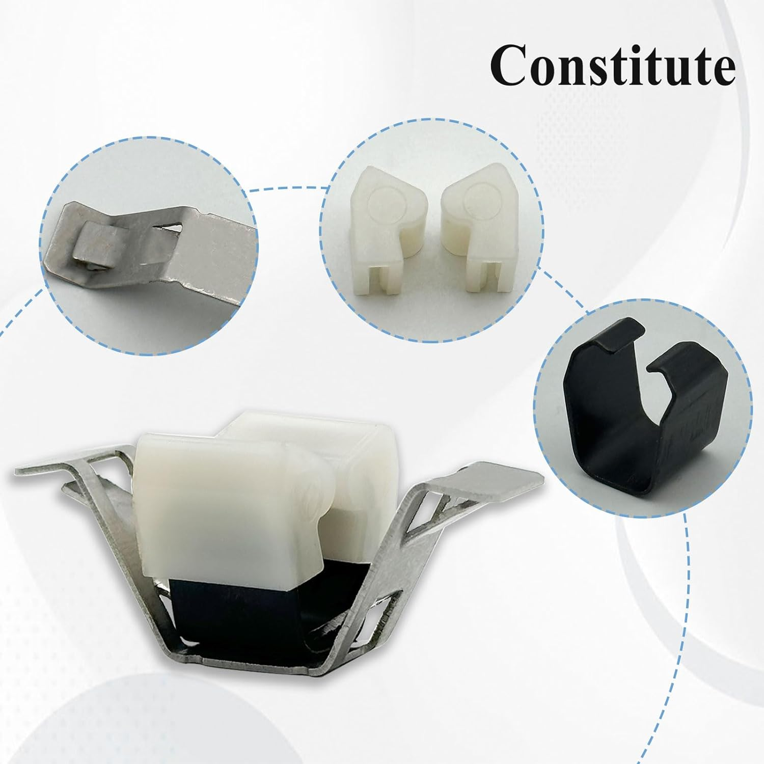 2 Pcs WPW10610880 Clothes Dryer Door Catch, OEM Size Part, Replace