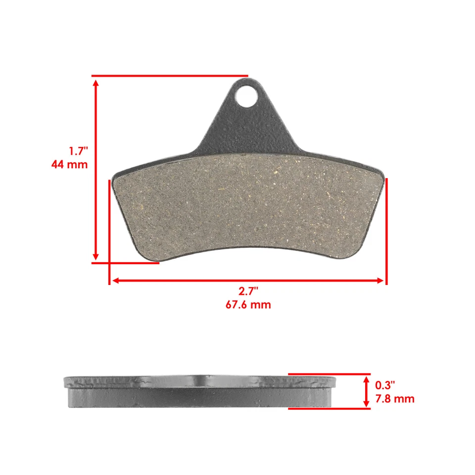 Brake Pads for Arctic Cat 250 300 400 500 2X4 4X4 Front Rear 1998-2004 - Image 2 of 4