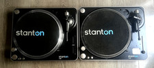2 X STANTON T62 DIRECT DRIVE DJ TURNTABLES (PAIR) - 12" VINYL RECORD PRO DECKS