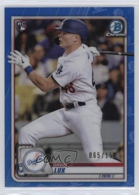2020 Bowman Chrome Blue Refractor 65/150 Gavin Lux #83 Rookie RC 15sd