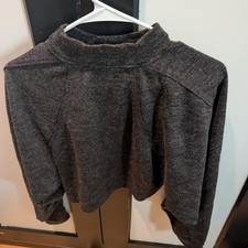 black cropped sweatshirt, activewear, size X, primark