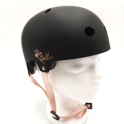 Rio Roller Helm Skateboard Helme Unisex Rose Sicherheit Schwarz 53 56 cm
