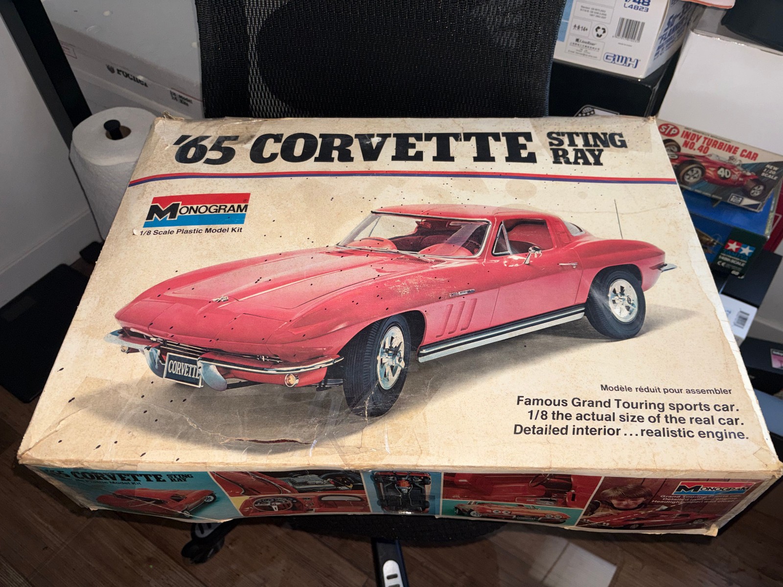 MONOGRAM 1/8 SCALE 65' CORVETTE STINGRAY (for parts) | eBay