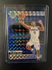 2024-25 Mosaic Basketball Tyrese Maxey Give and Go Silver Mosaic Prizm #12
