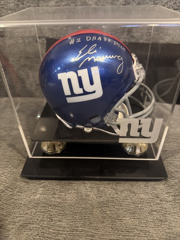 Eli Manning Autographed Mini Riddel Helmet NY Giants
