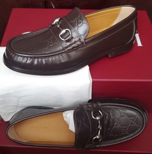 NEW AUTHENTIC GUCCI MILLENNIAL RIBOT GG HORSEBIT LOAFER "COCOA" GUCCI 9 US 9.5