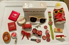 Coke Coca Cola Vintage Lot🥤1990s watch whistle sewing kits mirror plush van