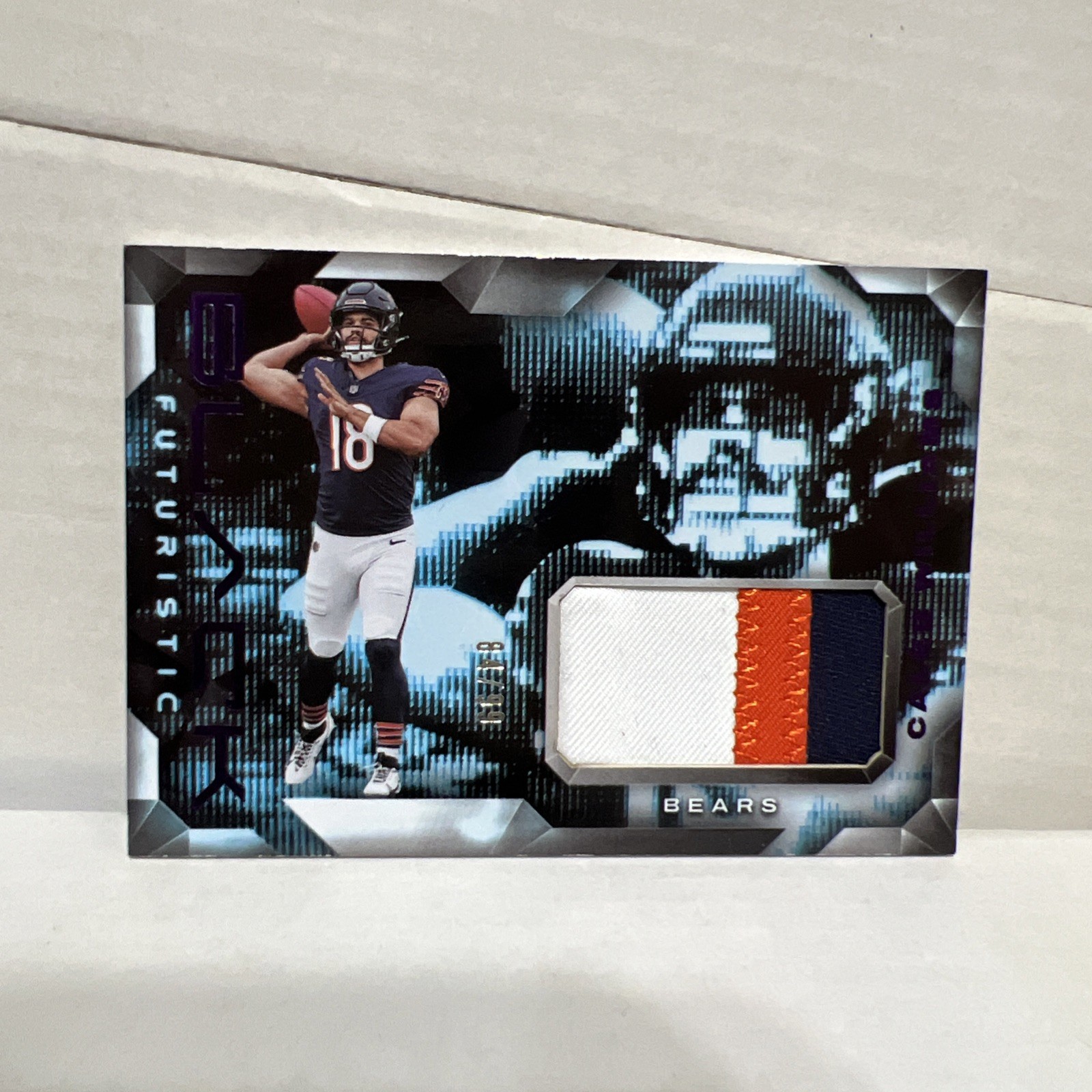 Caleb Williams Panini Black Futuristic Relics #FCWS Base