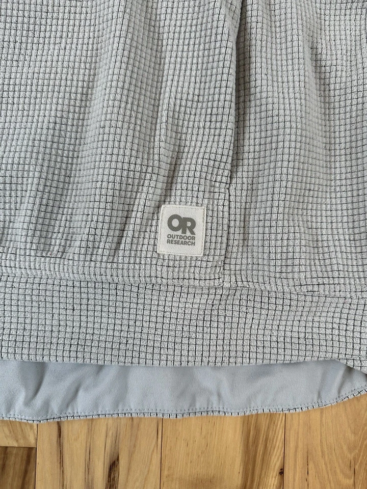 Suéter para mujer Outdoor Research mediano mezcla de senderos capucha tejido gofre O Foto 2 de 4
