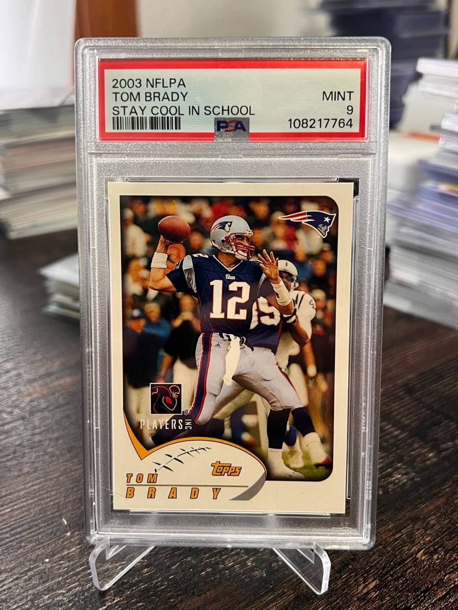 2003 NFLPA - Tom Brady - Stay Cool in School PSA 9 | eBay