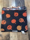 Midnight Market Halloween Table Runner Orange Pumpkins 13x54