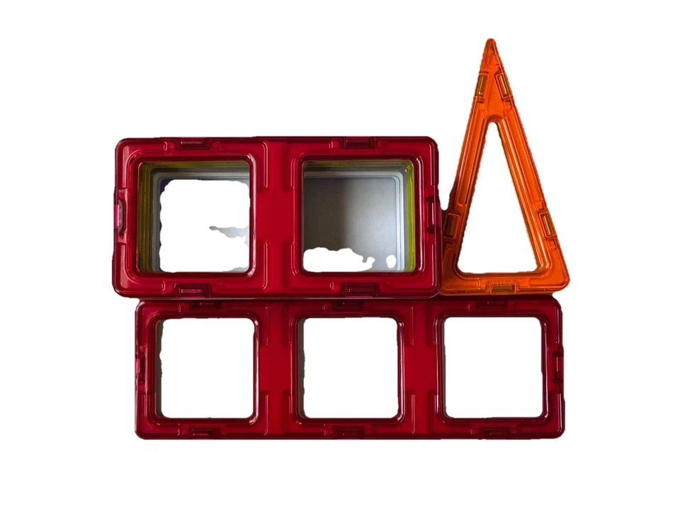 Magformers LOT Huge 204 Pieces Firefighters Police Car Wheelers Siren Figure - Image 3 of 4