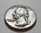 1956 Washington Quarter • 90% Silver • Circulated • X144