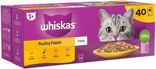 - 1+ Adult Wet Cat Food Pouches - 40 X 85 G - Poultry Selection - Bulk Cat Food 4.72 per kilo