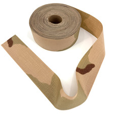 32 YARDS OF 1000 Denier Fabric 2.25" Width Cordura Military Desert Camo DCU