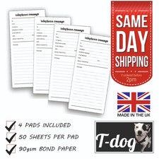 Telephone Message Pads (Pack of 4)