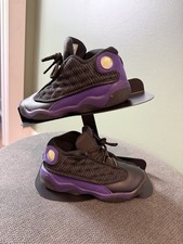 Jordan 13 Retro Court Purple Black Sneaker Toddler 9 Hi Top Leather Sport
