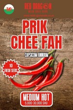 10 Fresh Prik Chi Faa Chili Seeds | Medium Heat Pepper UK
