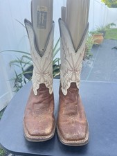 Tony Lama XT5102 Cowboy Western Boots Men 9.5 D Square Toe Western Made in USA
