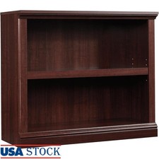 Adjustable 2 Shelf Bookcase Home Office Storage Compact Elegant Design New