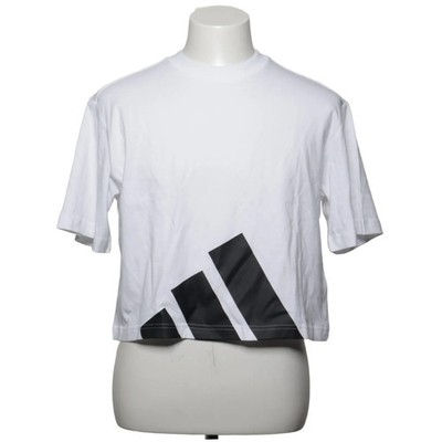 Adidas, T-shirt, Größe: M, Weiß/Schwarz, Baumwolle, Print #HeV