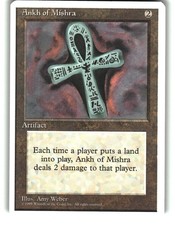 Magic the Gathering - Fourth Edition Ankh of Mishra Rare 1995