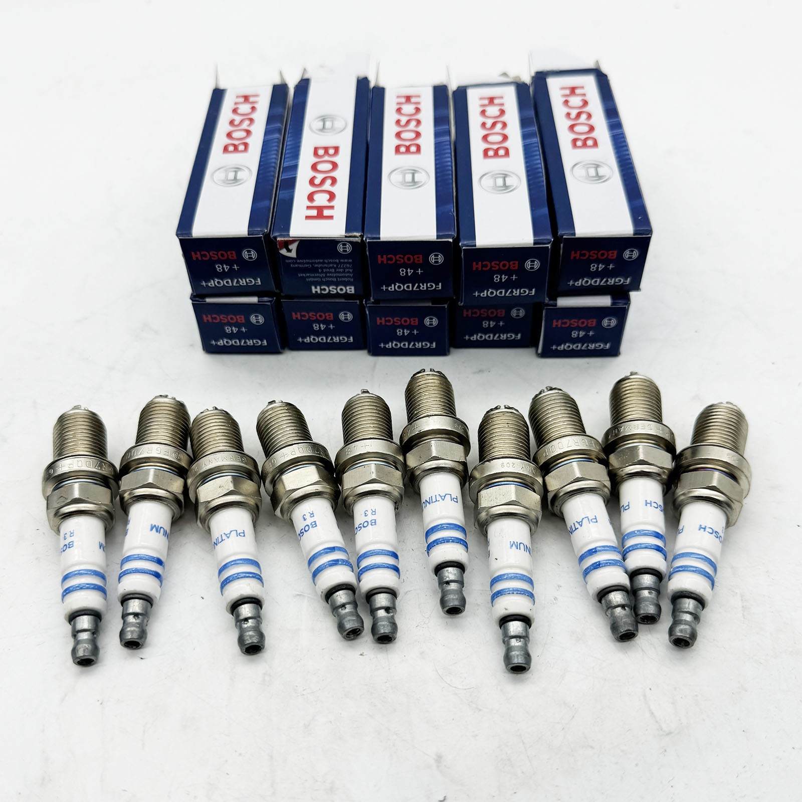 6Pcs Spark plugs Fits For BMW X5 E34 530i E39 540i E60 FGR7DQP 12120037607 Bosch
