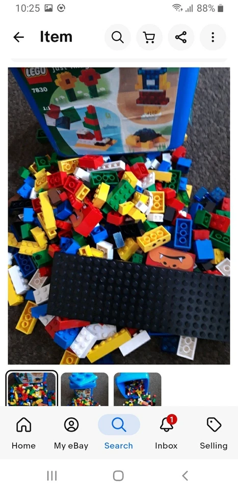 LEGO Creator Box of LEGO Bricks Approx 350 Pieces, photo 3 of 3