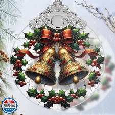 Bell Stained Glass Orament - Christmas Ornament - Christmas Decorations for T