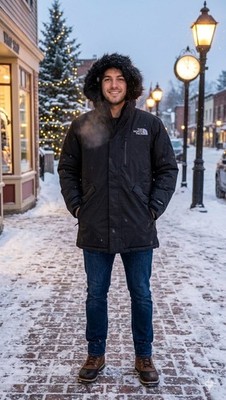 Men's Small Bedford Down Parka from The North Face Black NWT $400 MSRP