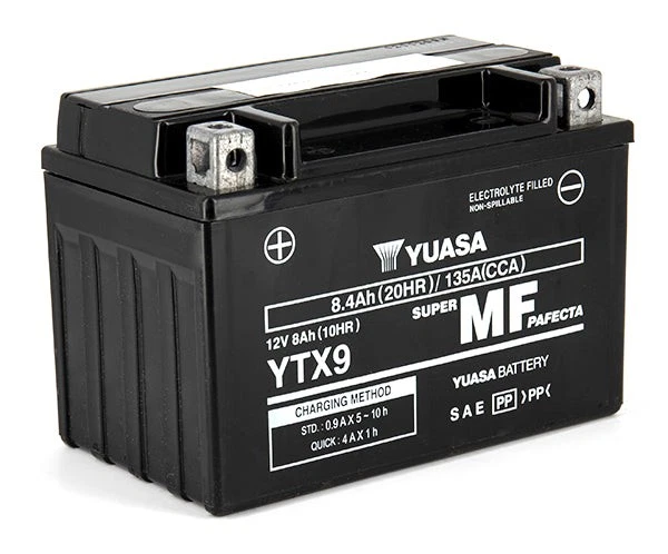 Batterie YUASA YTX9 SLA AGM - Sans Entretien - Prête à l'emploi. - Photo 1/1