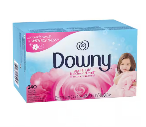 Downy April Fresh Fabric Softener Dryer Sheets 240 Count Long-Lasting Scent